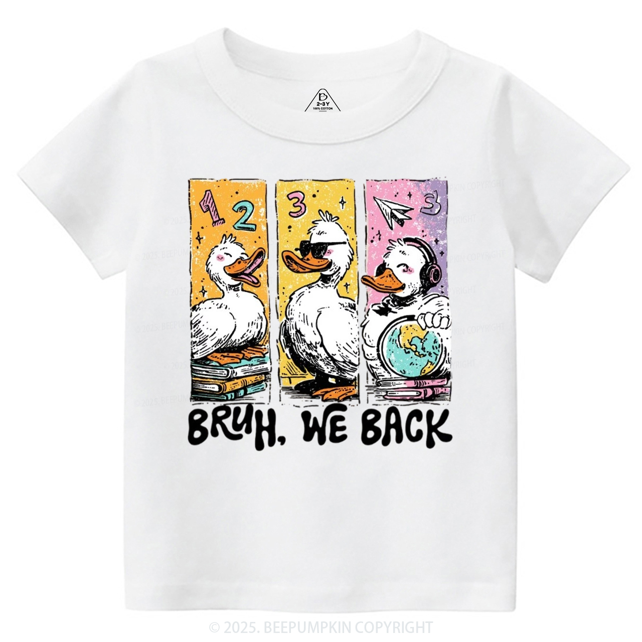 Bruh, We Back Kindergarten Toddler&Kid's Tees Beepumpkin