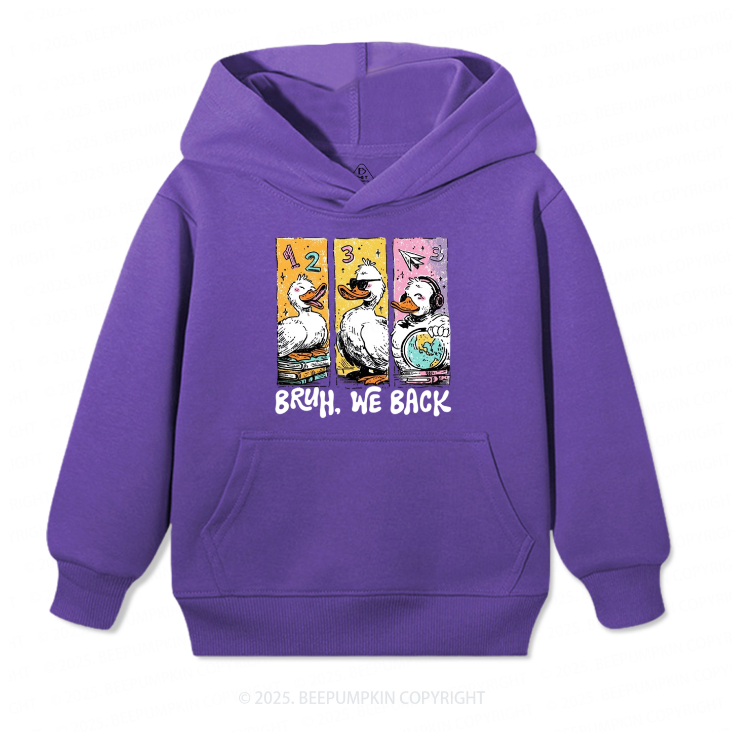 Bruh, We Back Kindergarten Kid's Hoodies Beepumpkin