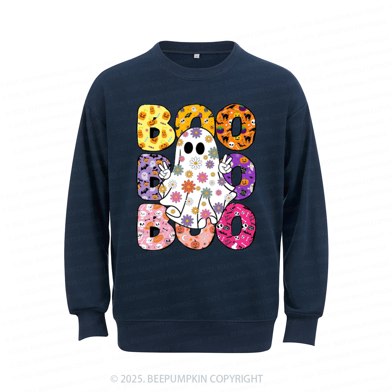 Boo Halloween Sweatshirt Beepumpkin