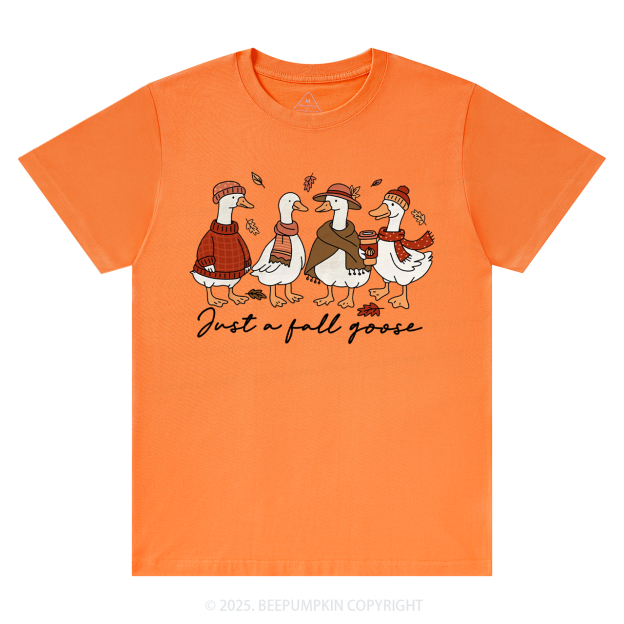 Funny Cozy Goose Fall T-Shirts Beepumpkin 