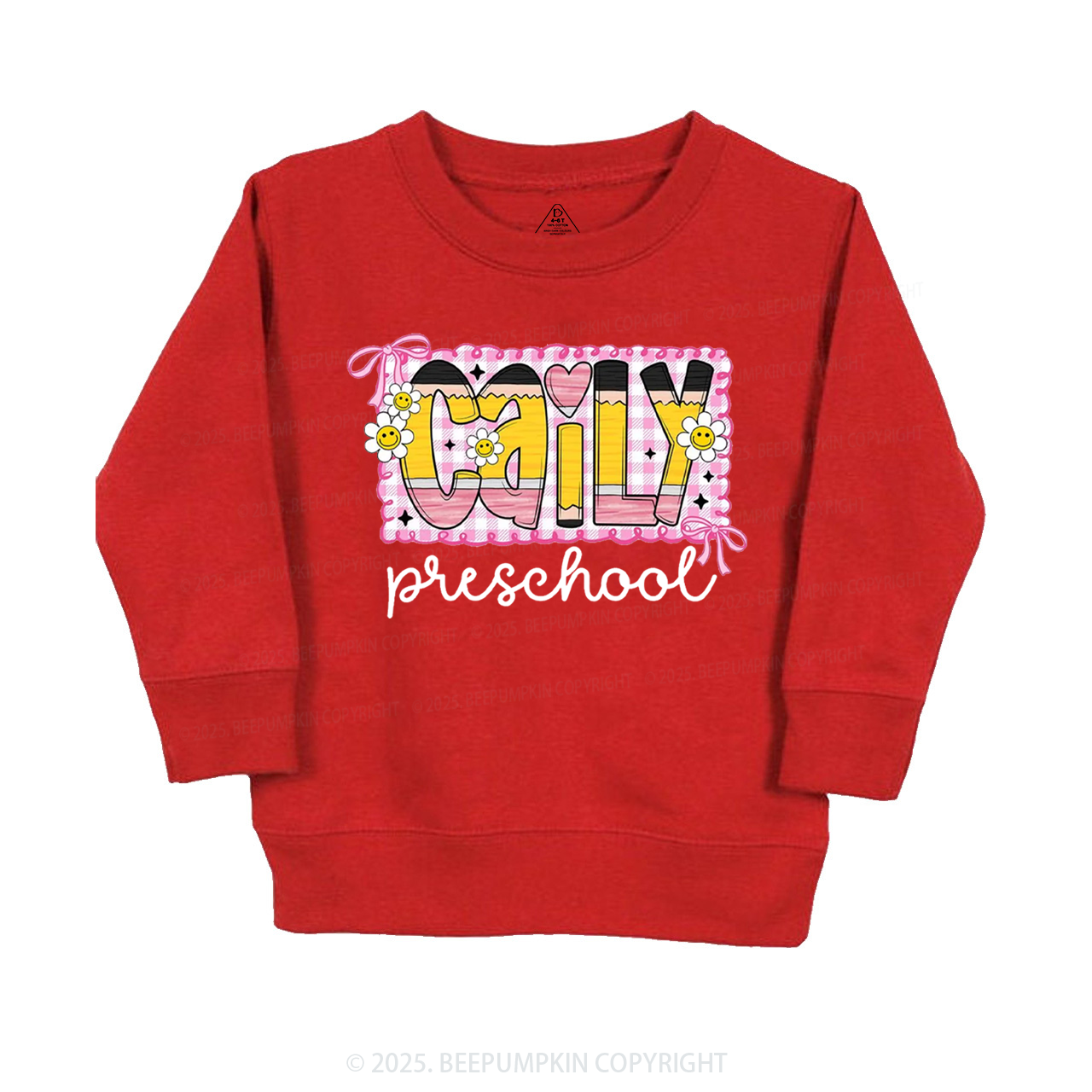 Personalized Graffiti Pencil Name Kid's Sweatshirt
