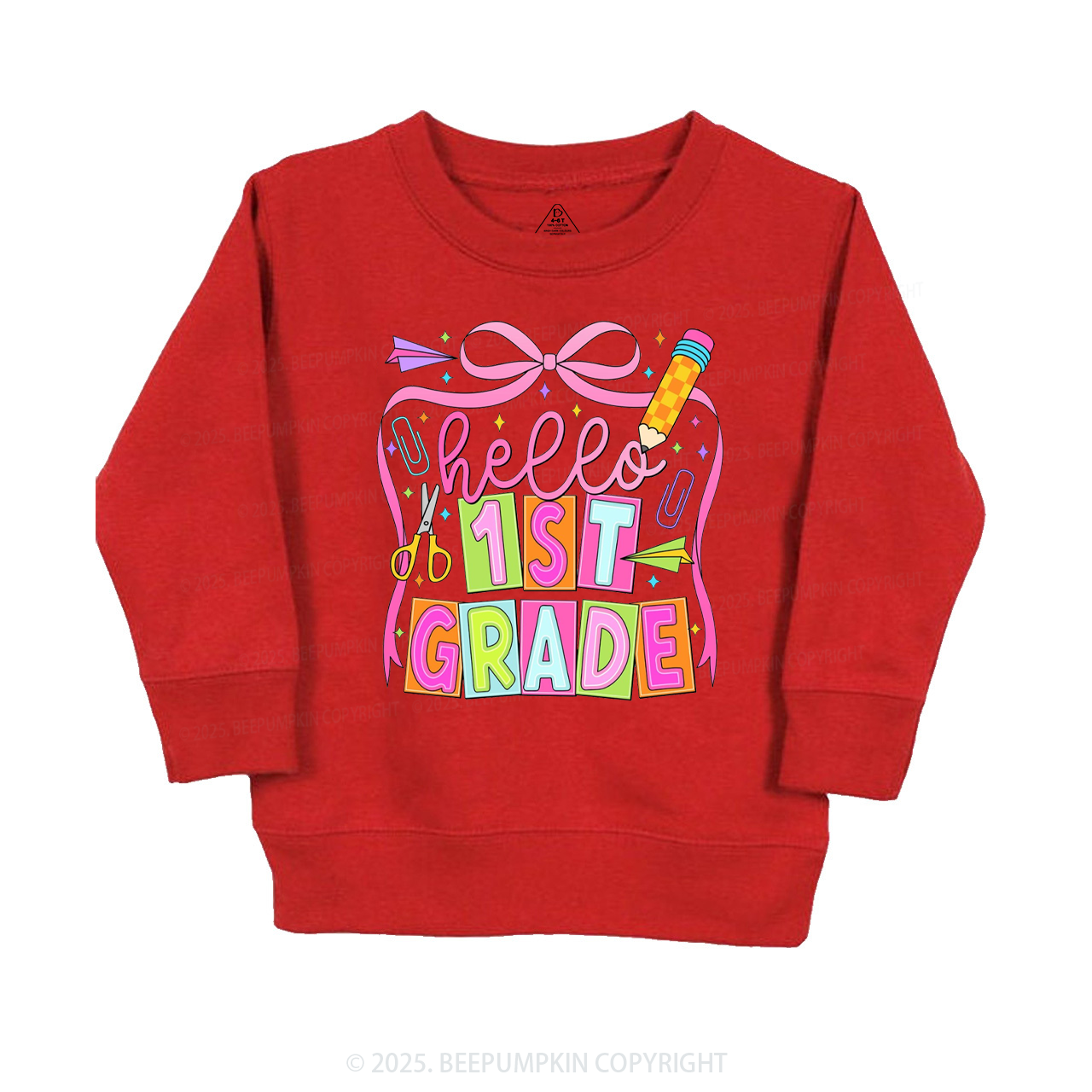 Hello 1st Grade Kid's Sweatshirt