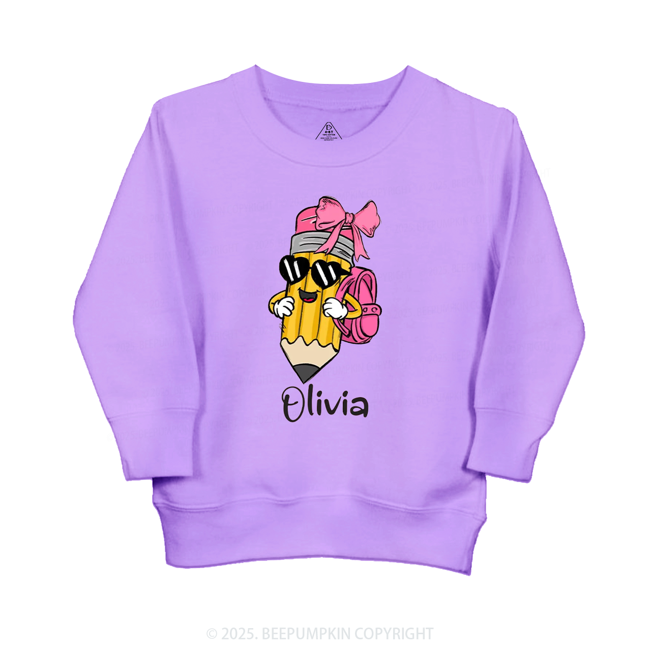 Personalized Boy Girl Pencil Kid's Sweatshirt