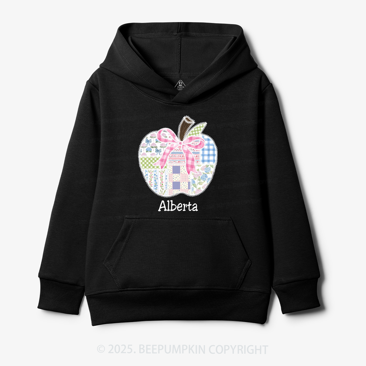Personalized Lace Apple Name Kid's Hoodies Beepumpkin