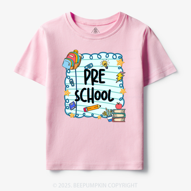 Personalized First Day Of School Toddler&Kid's Tees Beepumpkin