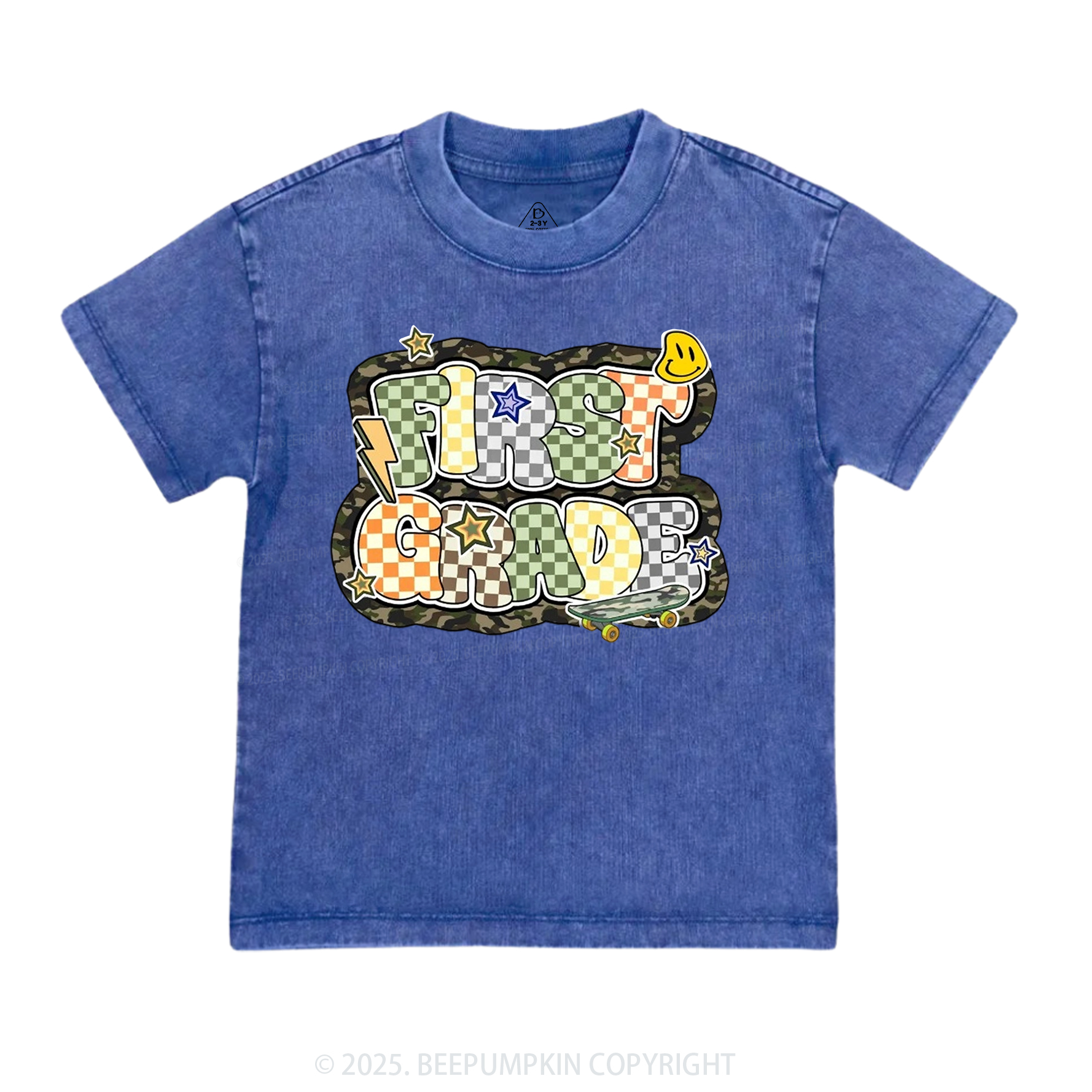 School Boy Sublimation File Toddler&Kids Washed Tees