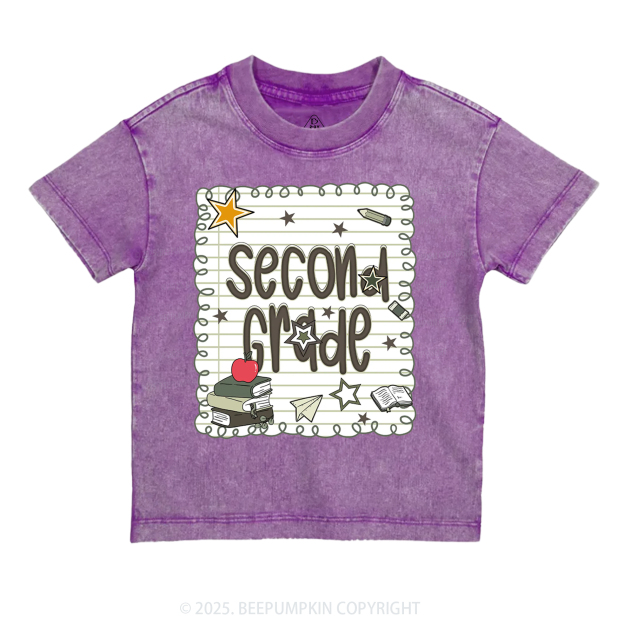 Personalized Starry School Days Toddler&Kids Washed Tees