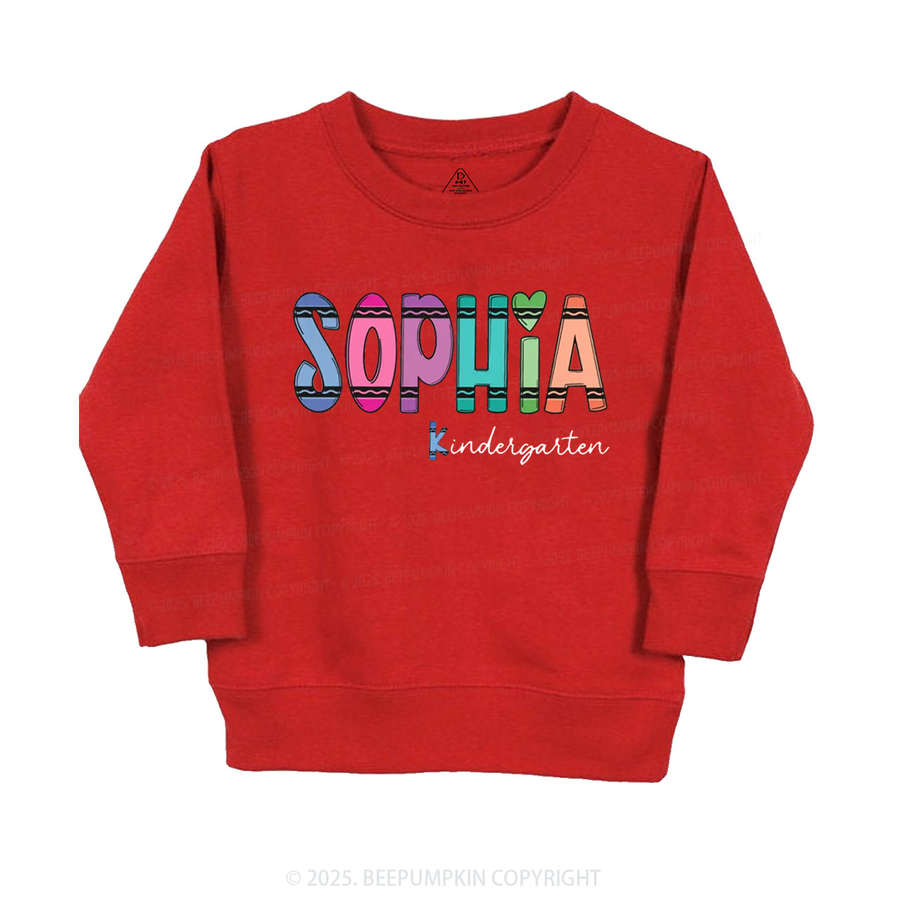 Personalized Colorful Name Magic Kid's Sweatshirt