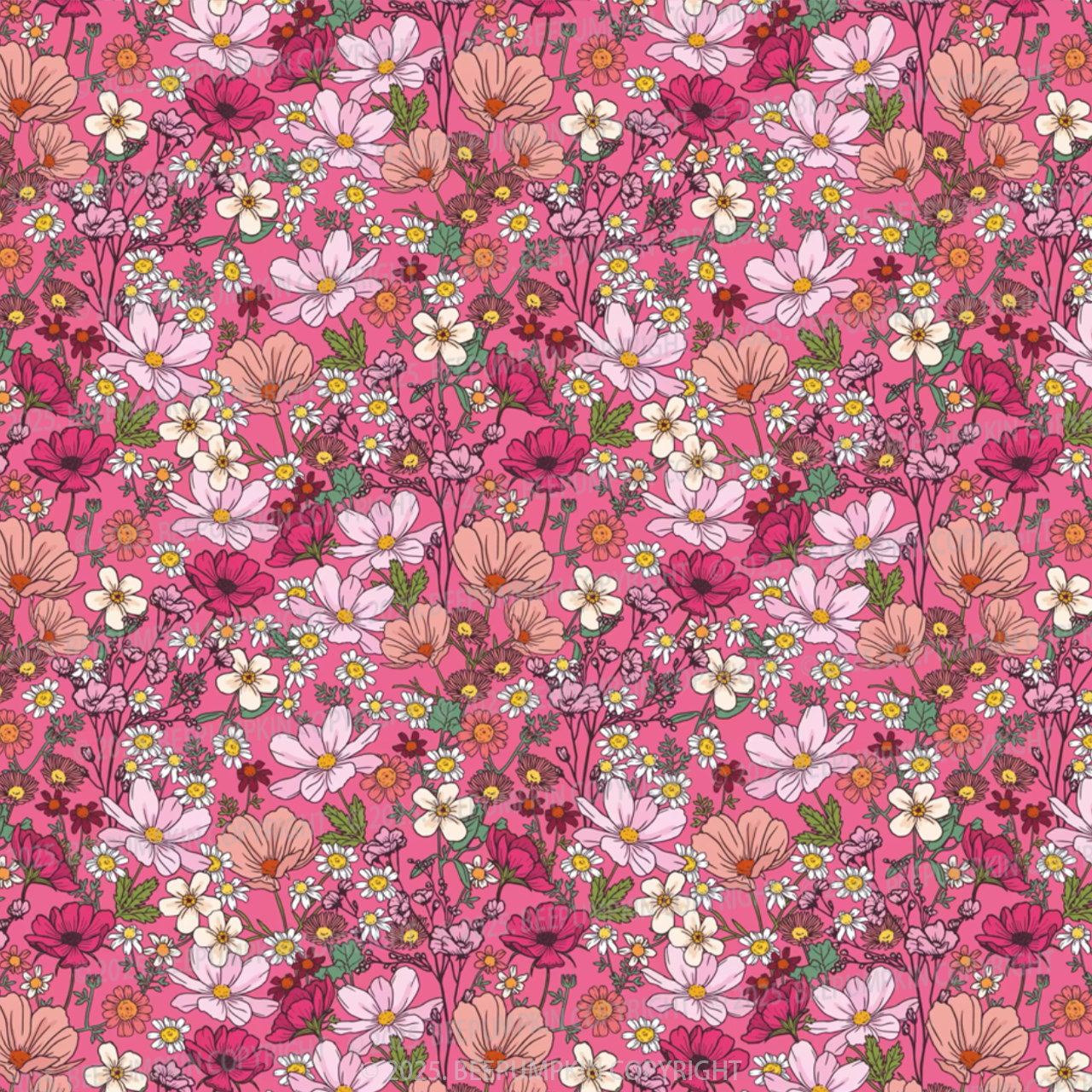 Blooming Romance Mom&Me Matching All Over Print Dress