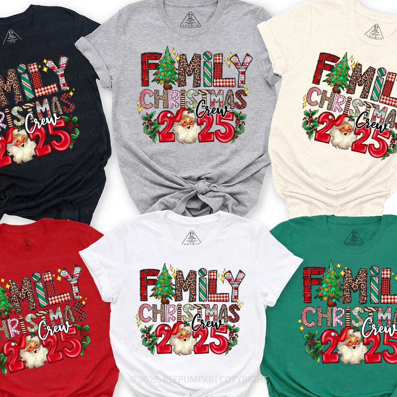 Making Memories Together Tree 2025 Family Matching T-Shirts Beepumpkin