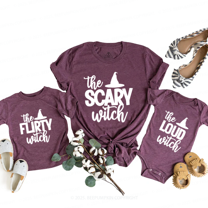 The XXX Witch Halloween Family Matching Shirts