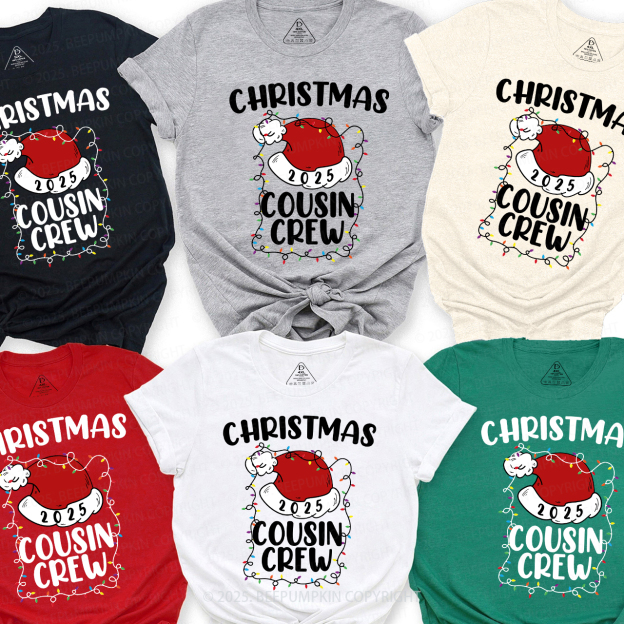 Cousin Crew 2025 Christmas Matching Shirts Beepumpkin