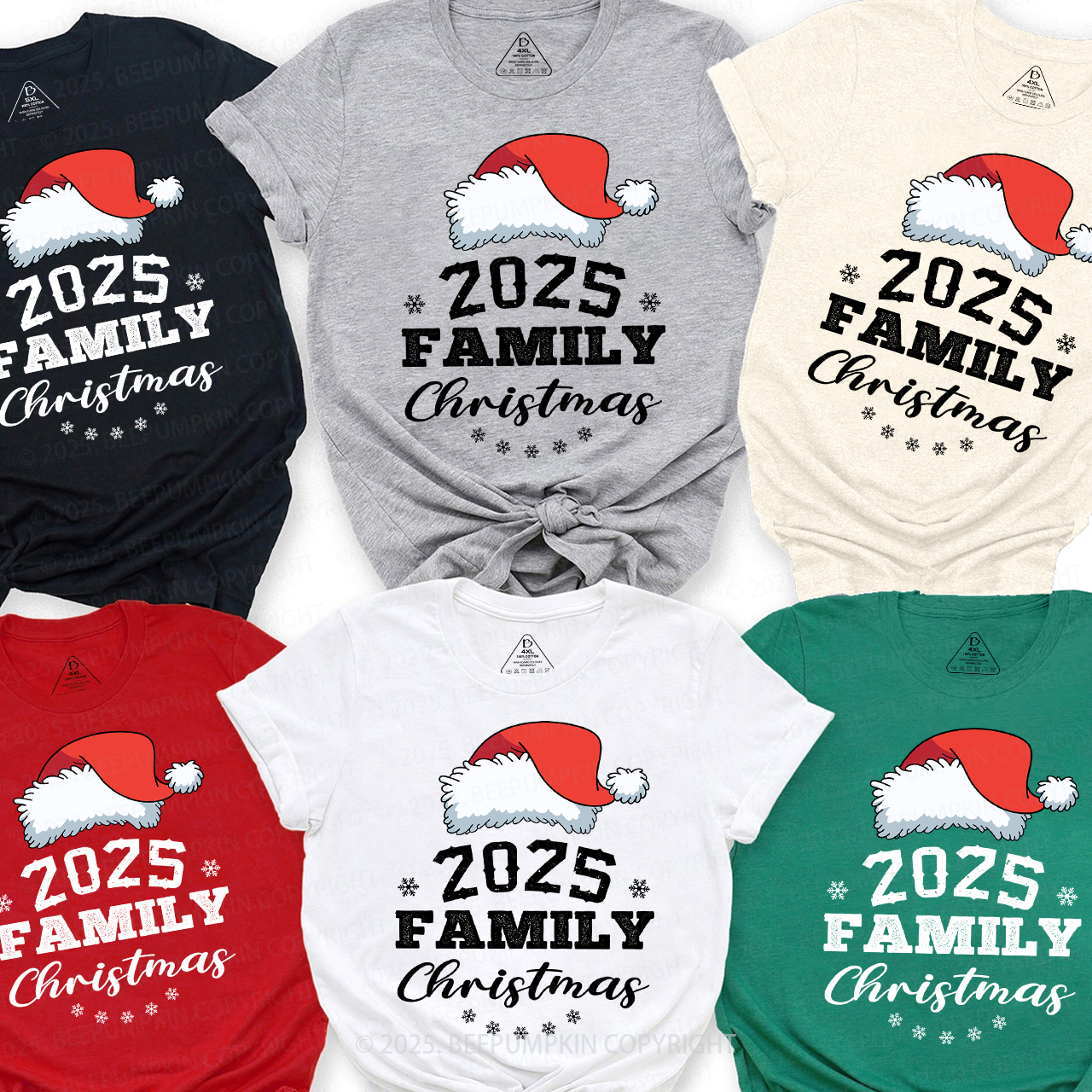Family Christmas 2025 Lucky Day T-Shirt For Family Beepumpkin