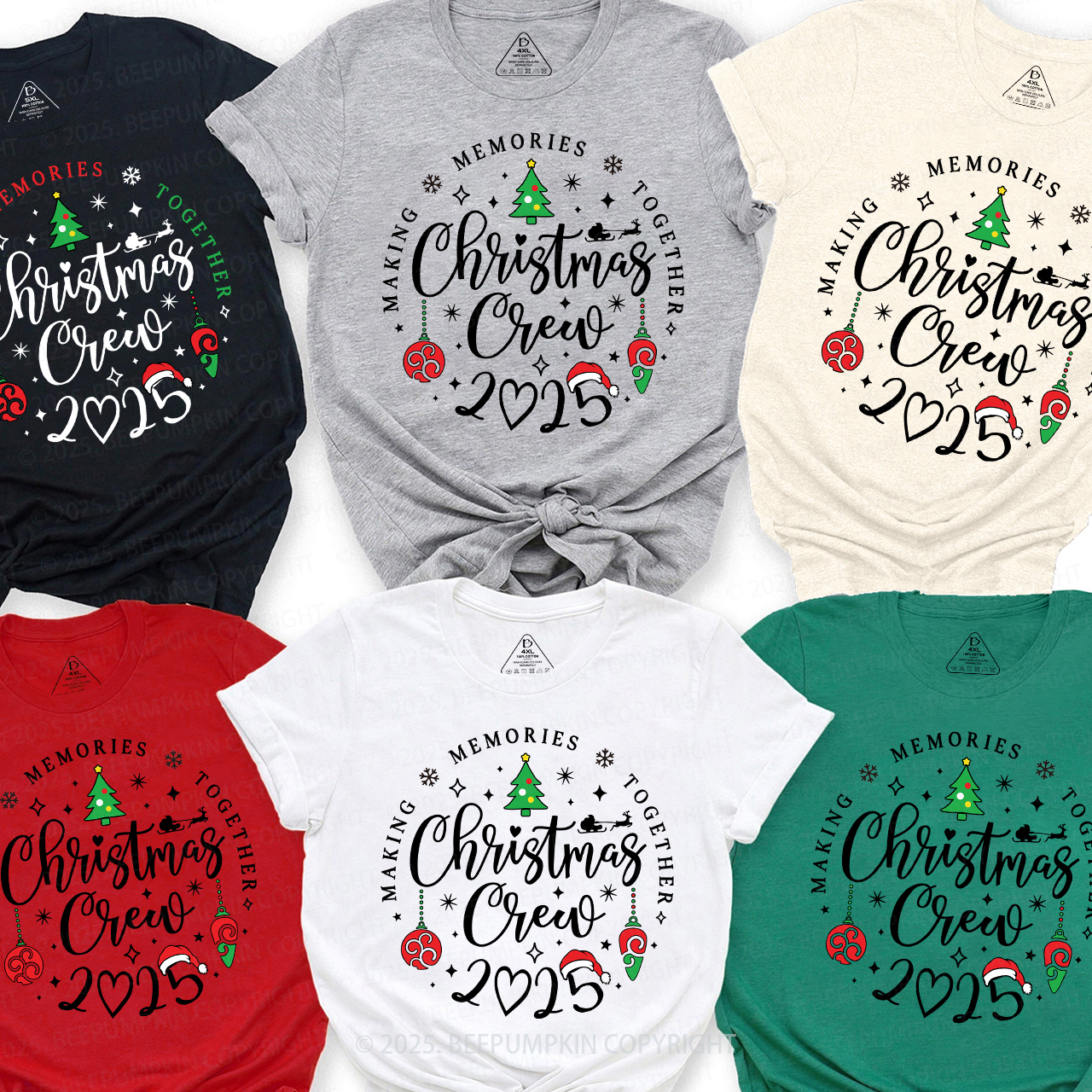 Making Memories Together 2025 Family Christmas Shirts Beepumpkin