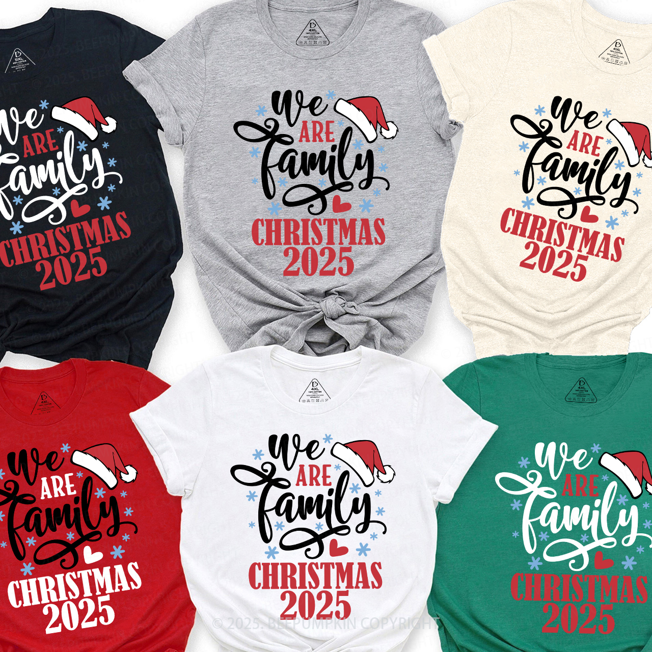 2025 We Are Family Christmas Reunion Matching Shirts Beepumpkin