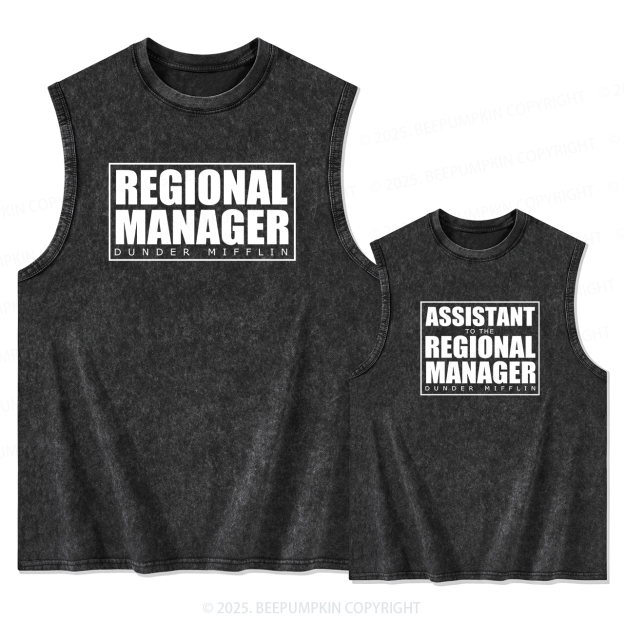 Dunder Mifflin Dad&Me Matching Washed Tank Top
