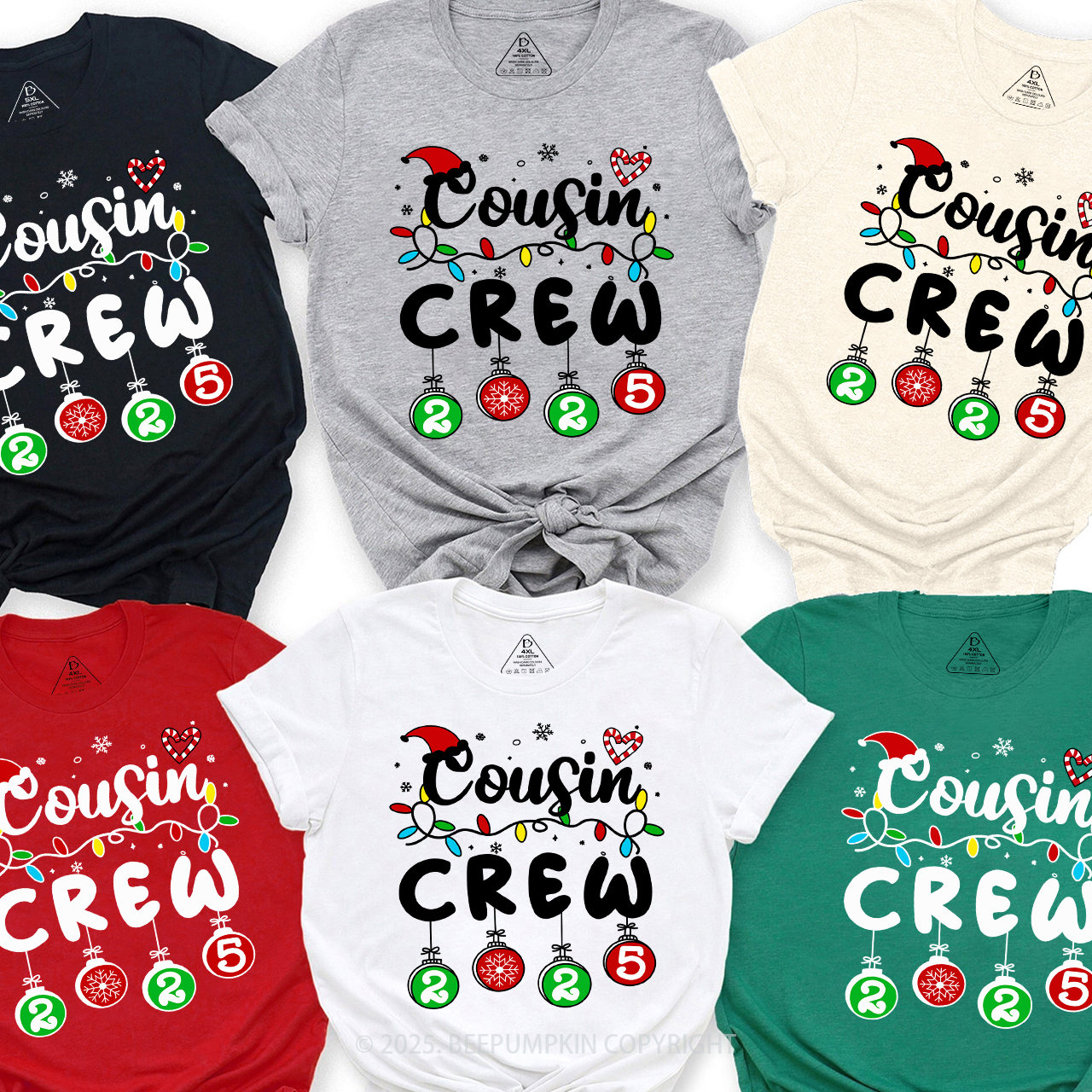 2025 Cousin Crew Lanterns Matching Family T-shirts Beepumpkin