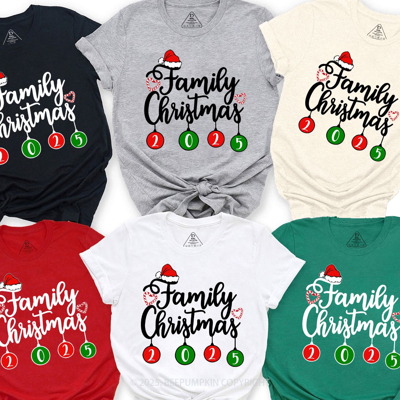 Family Christmas 2025 Lanterns Matching Shirts