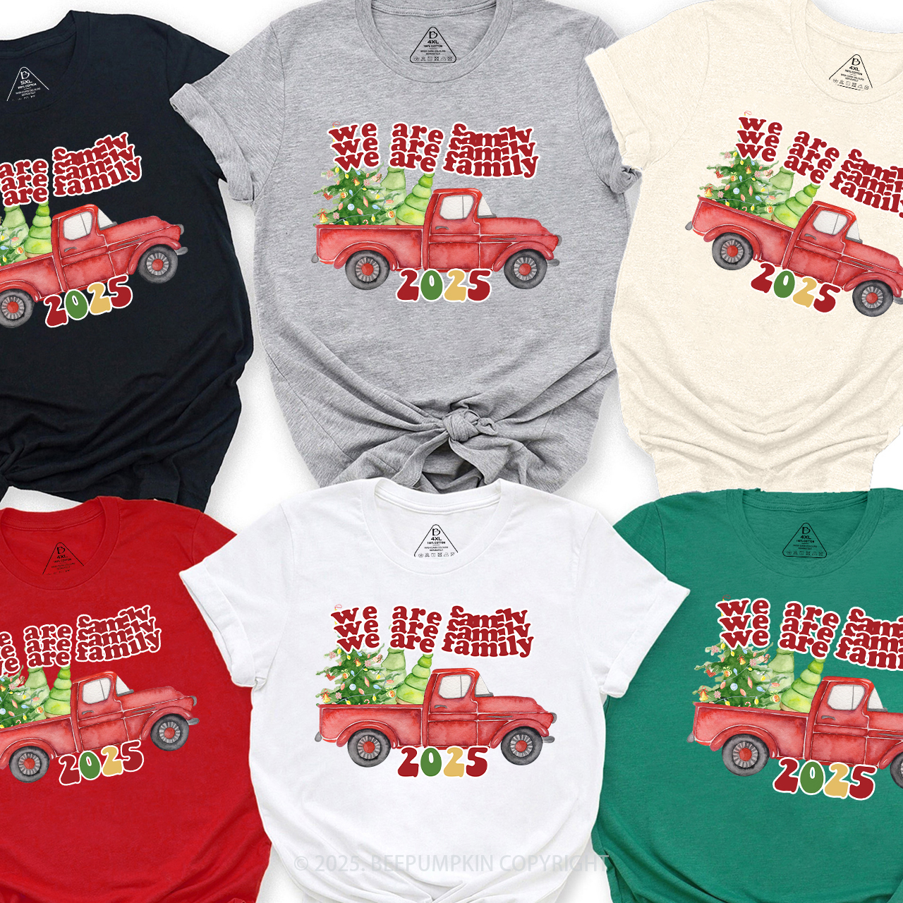 We Are Family 2025 Christmas Matching Shirts Beepumpkin