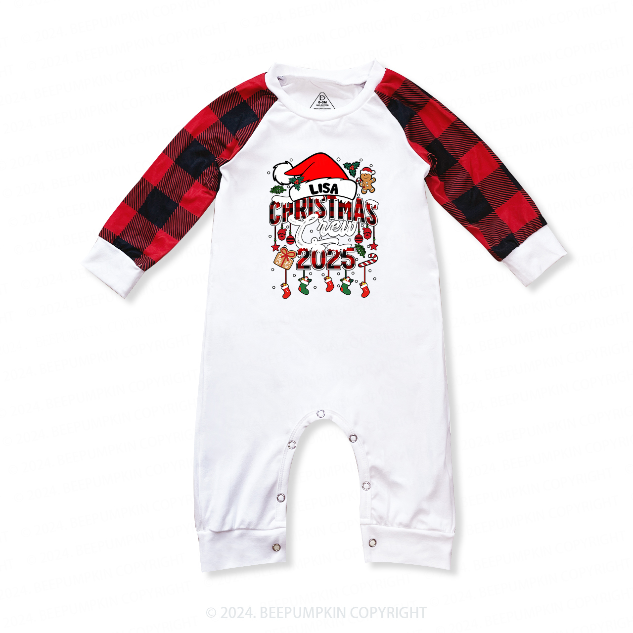 Custom Christmas Crew 2025 Matching Party Pajamas Beepumpkin