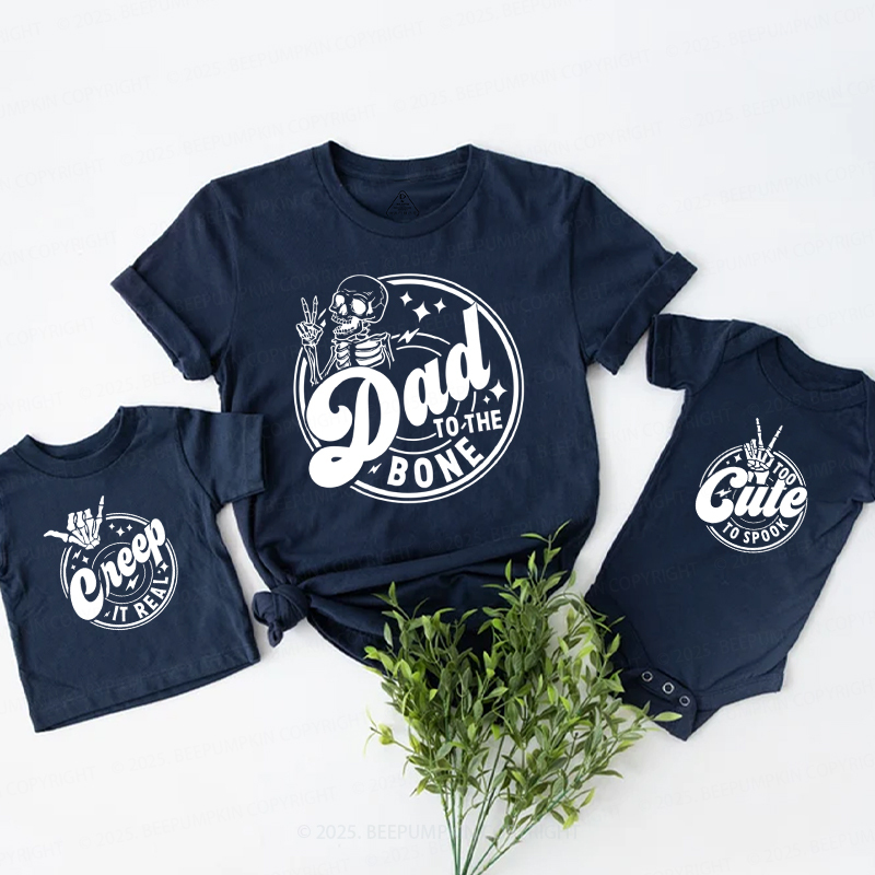 Personalized Skeleton Squad Halloween Family Matching Shirts