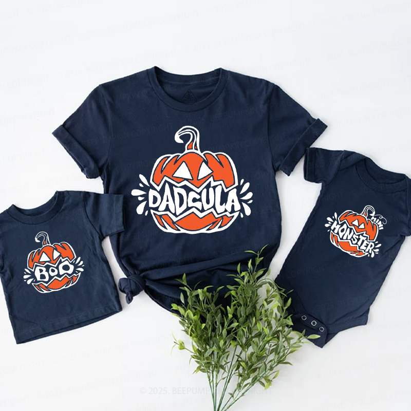 Personalized Pumpkin Boo Halloween Family Matching Shirts