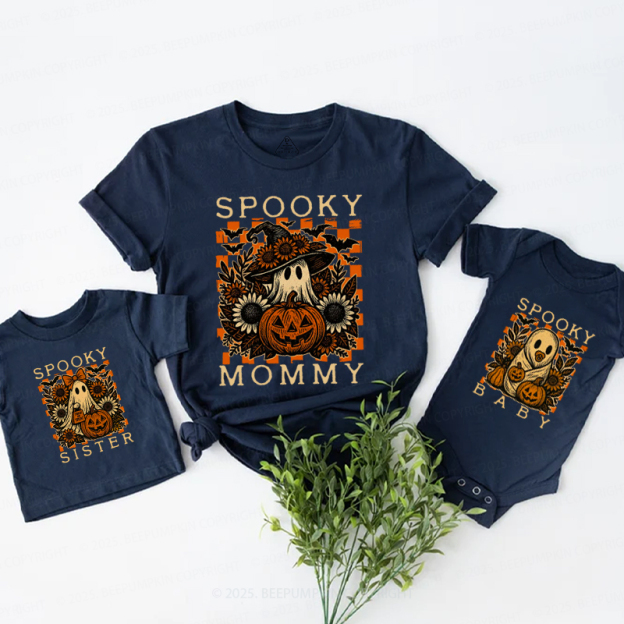 Personalized Pumpkin Patch Ghosts Halloween Family Matching Shirts