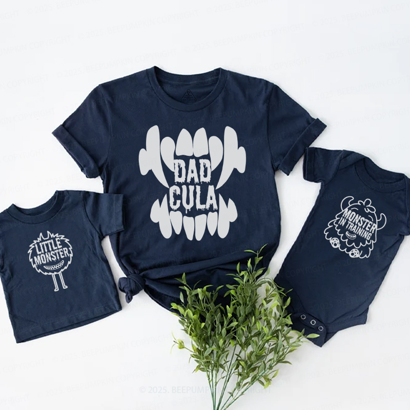 Monstrous Vibes Halloween Family Matching Shirts