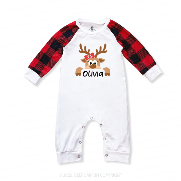 Personalized Cute and Funny Moose Family Matching Pajamas Beepumpkin