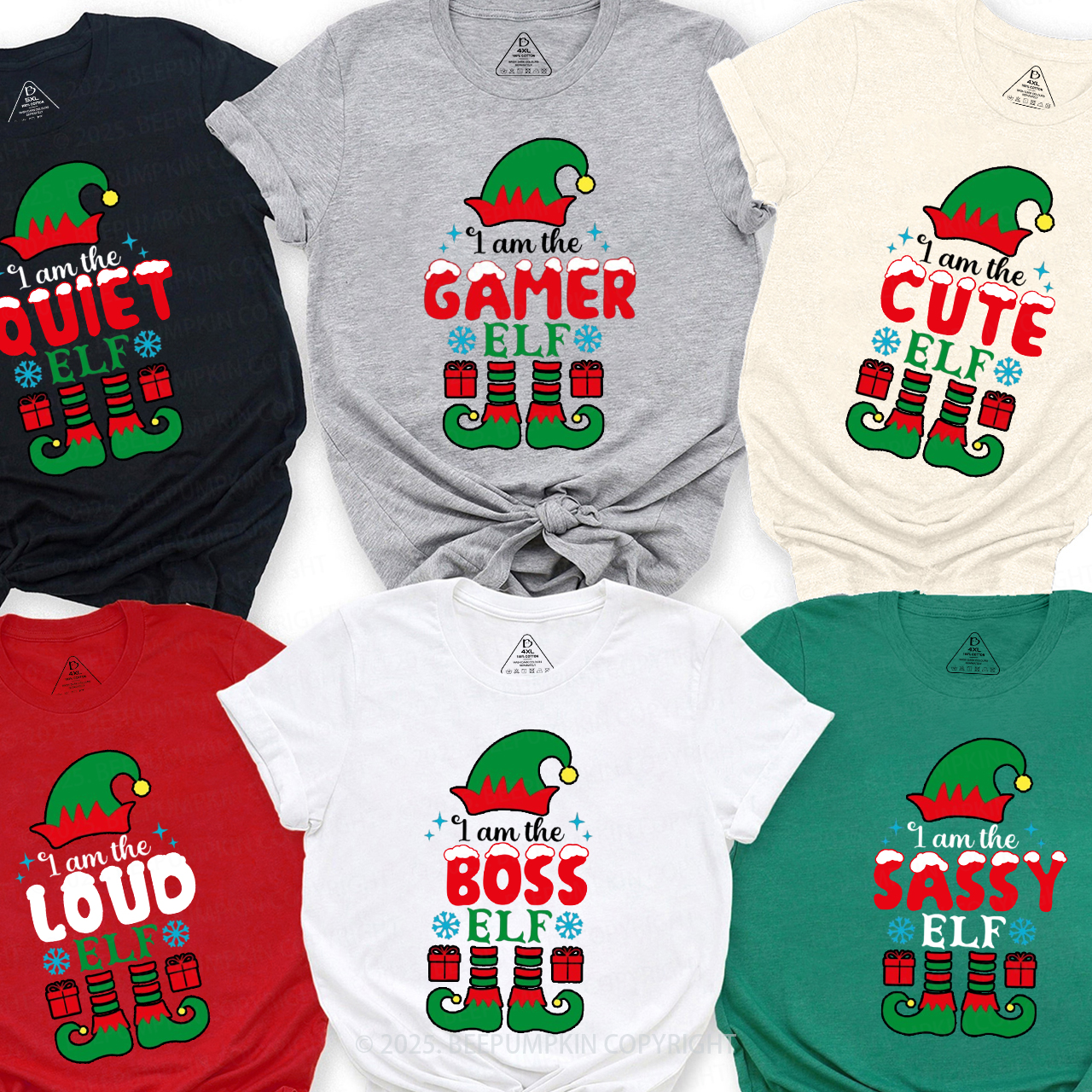 Personalized Holiday Magic Together Family Matching T-Shirts Beepumpkin