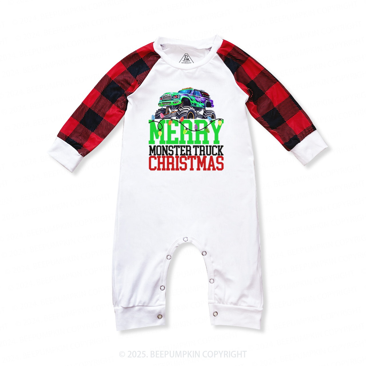 Monster Truck Christmas Family Matching Pajamas