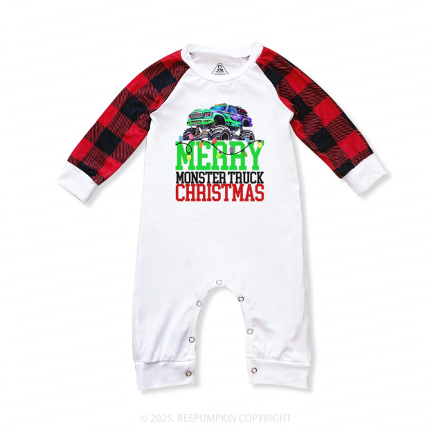 Monster Truck Christmas Family Matching Pajamas