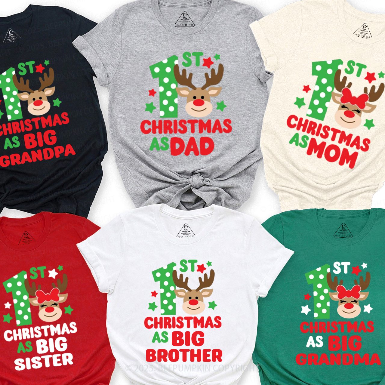 Holiday Memories Christmas Family Matching T-Shirts Beepumpkin