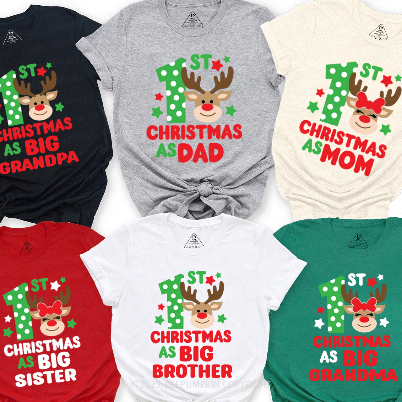 Holiday Memories Christmas Family Matching T-Shirts Beepumpkin