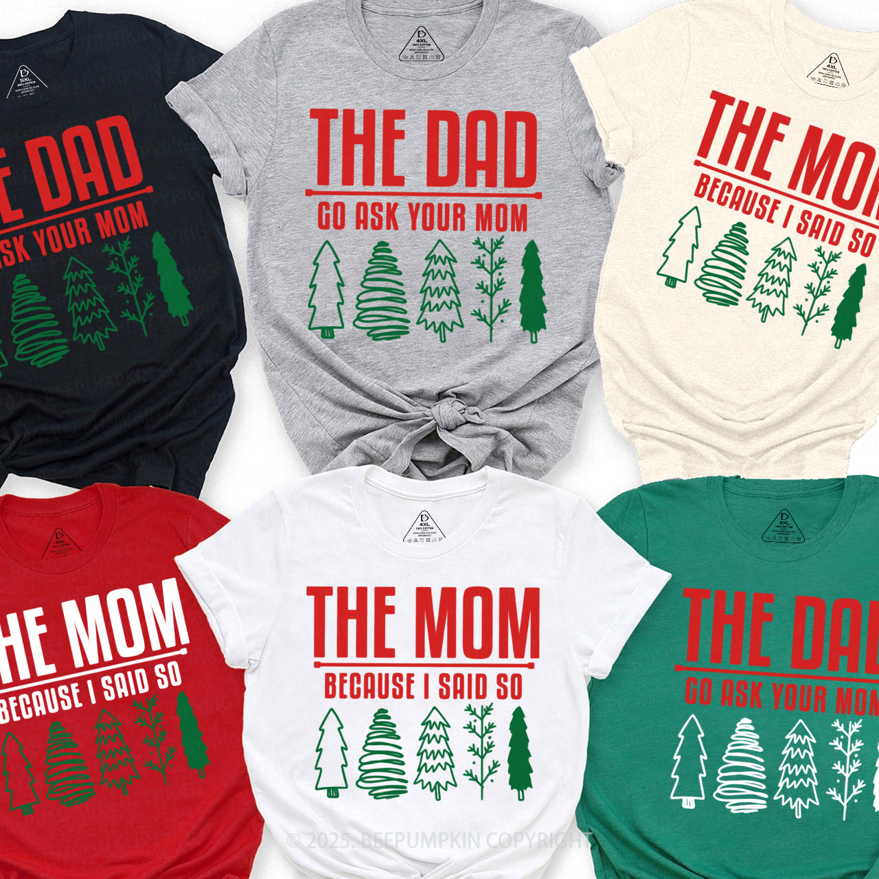 Personalized Funny Group Family Matching T-Shirts Beepumpkin