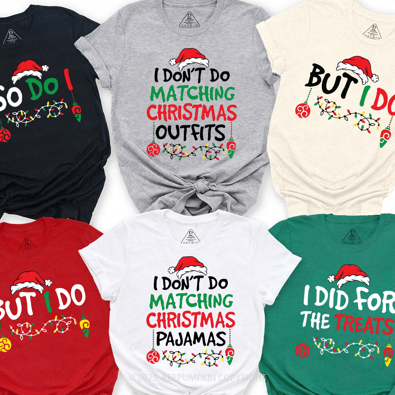 Personalized Mama Made Me Do It Christmas Family Matching T-Shirts Beepumpkin