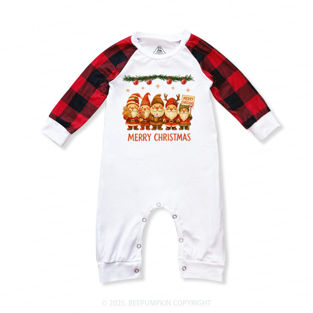 Watercolor Vintage Santa Christmas Family Matching Pajamas