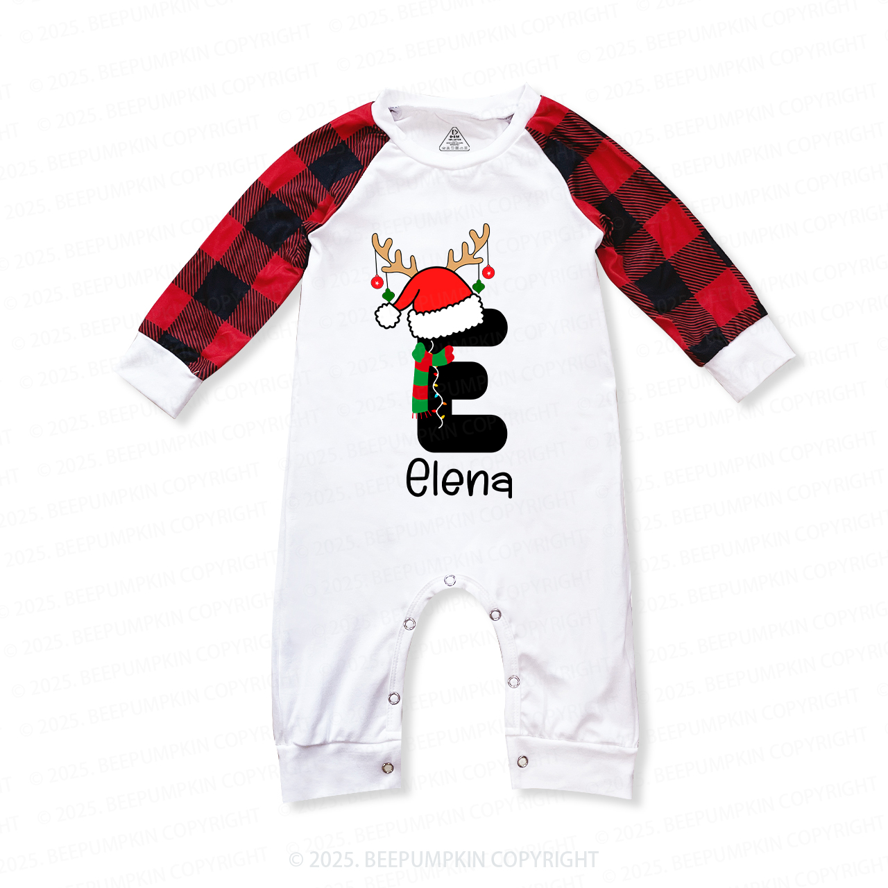 Personalized Christmas Alphabet Name Family Matching Pajamas