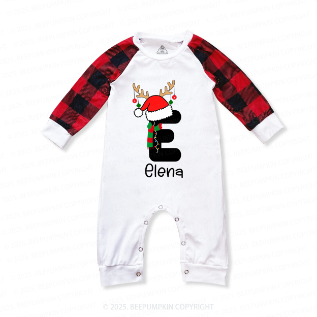 Personalized Christmas Alphabet Name Family Matching Pajamas
