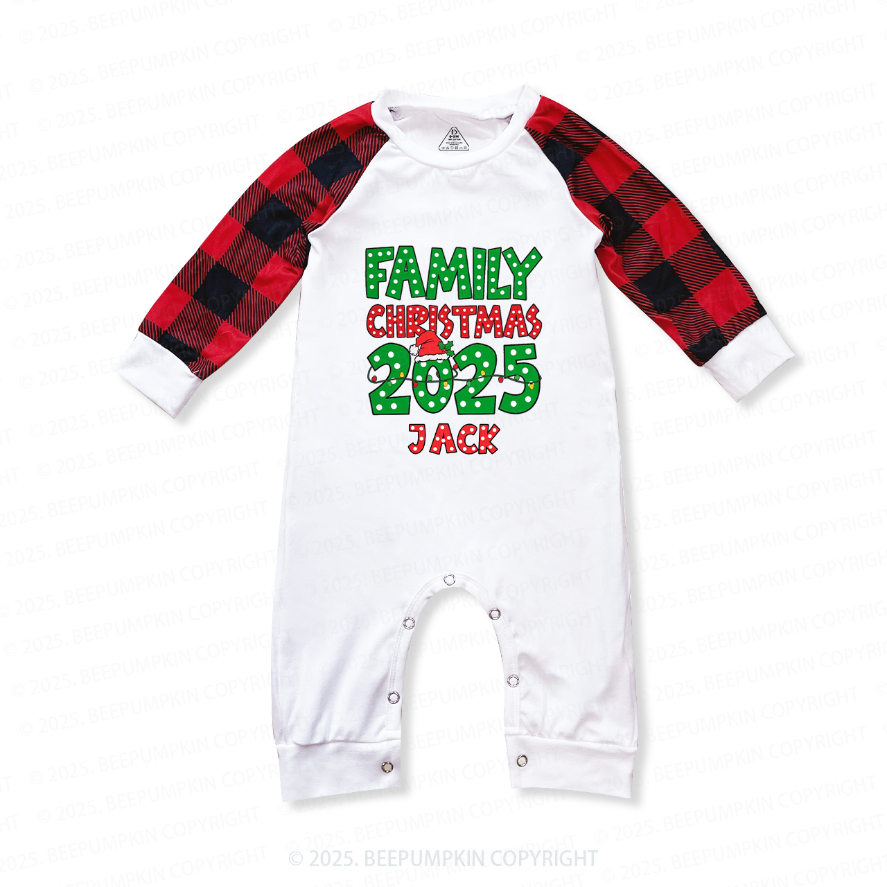 Personalized Christmas Christmas Neon Family Matching Pajamas