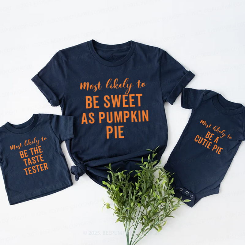 Personalized Most Likely Thanksgiving Family Matching Shirts