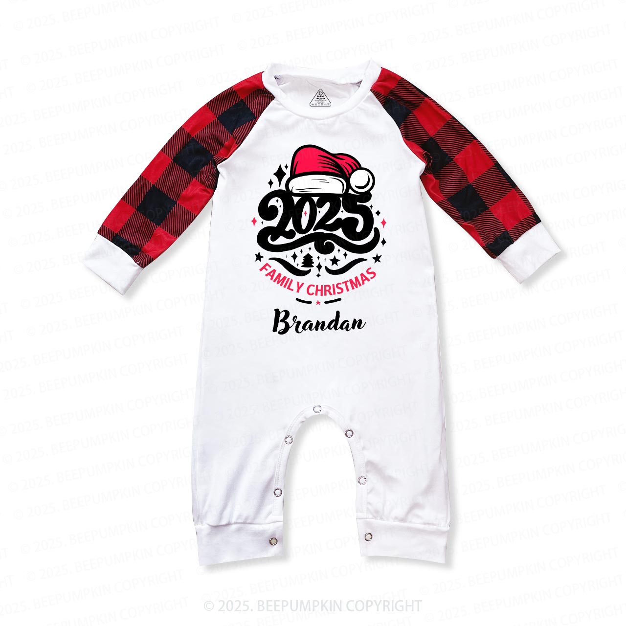 Personalized 2025 Name Christmas Family Matching Pajama Set Beepumpkin
