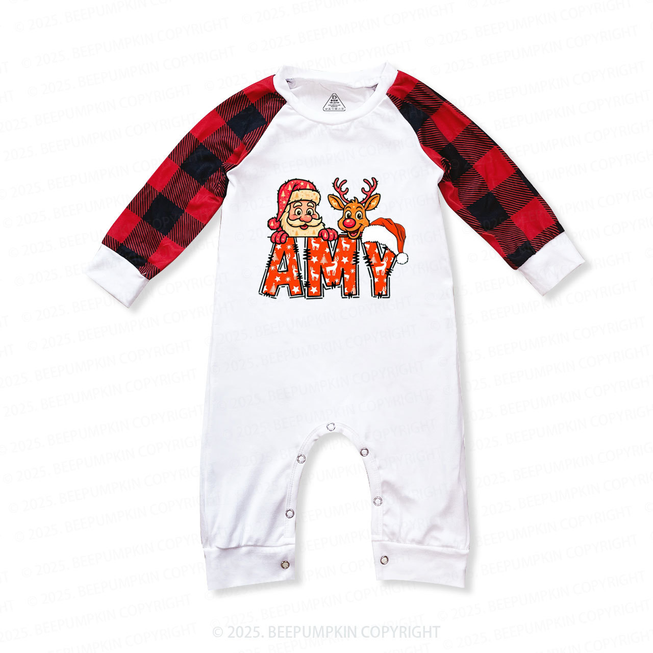 Personalized Santa's Favorite Name Family Matching Pajamas