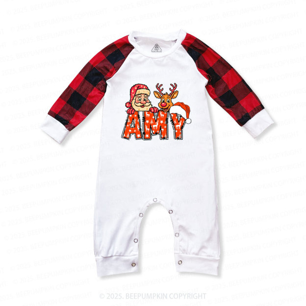 Personalized Santa's Favorite Name Family Matching Pajamas