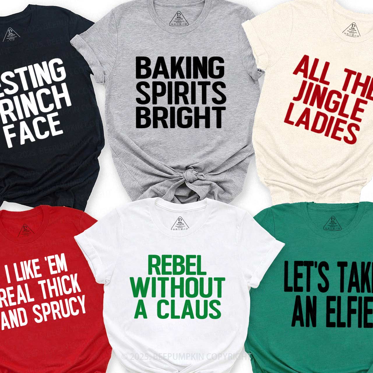 Personalized 24 Christmas Quotes Family Matching T-Shirts Beepumpkin