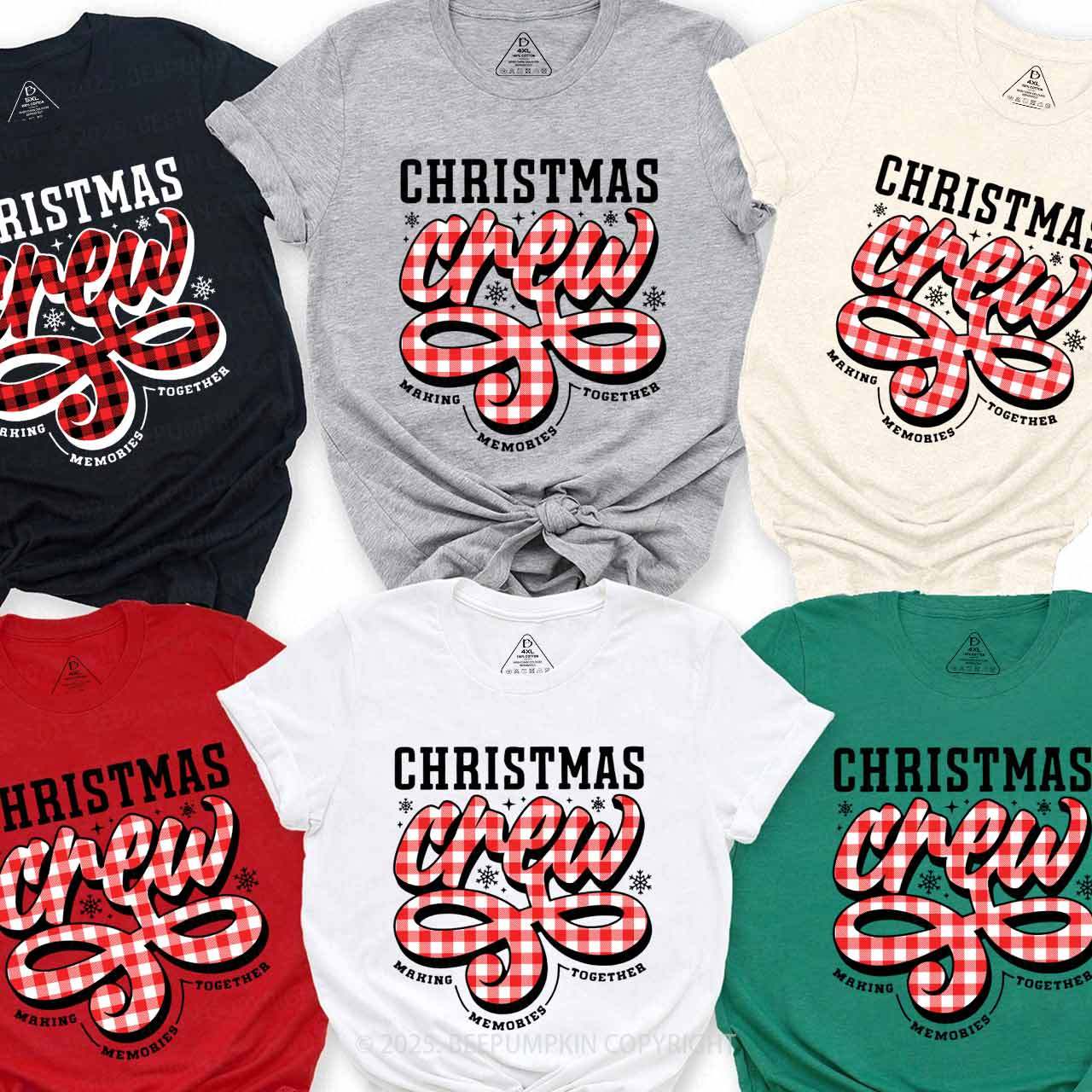 Christmas Crew Family Matching T-Shirts Beepumpkin
