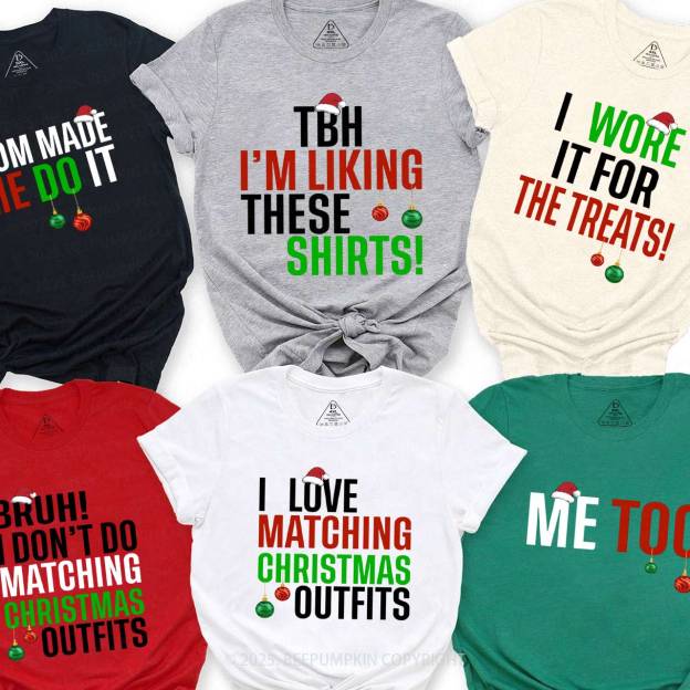 Personalized I Don't Do Matching Outfits Family Matching T-Shirts Beepumpkin