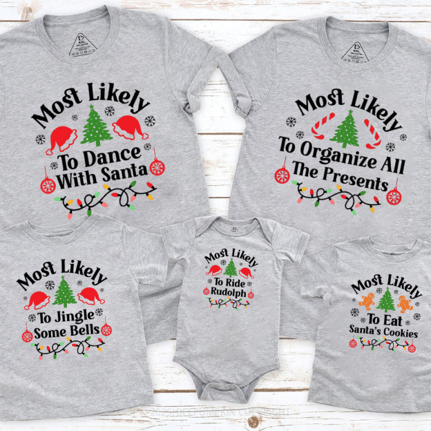 24 Personalized Most Likely To Family Matching T-Shirts Beepumpkin