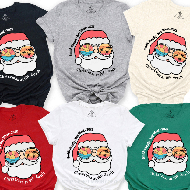 Personalized Christmas Vacation Family Trip Family Matching T-Shirts