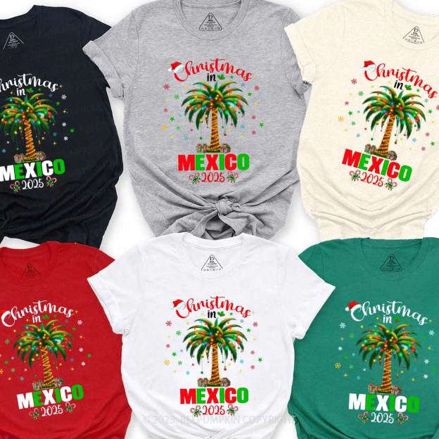 Personalized Christmas Trip 2025 Family Matching T-Shirts Beepumpkin